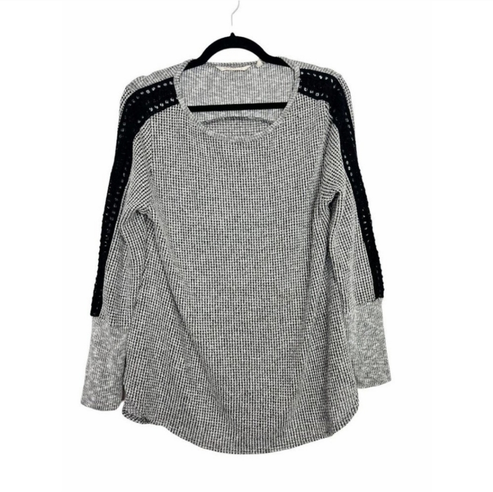 SOLD ~Soft Surroundings Thermal Top Women Large Bailey Cutout Detail on Sleeve L - Picture 2 of 6